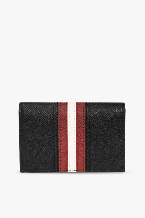 Bally Leather card holder with logo