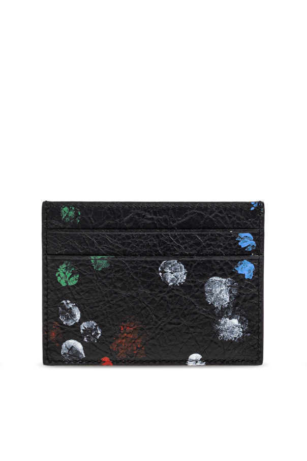 Balenciaga Estuche de cuero para tarjetas