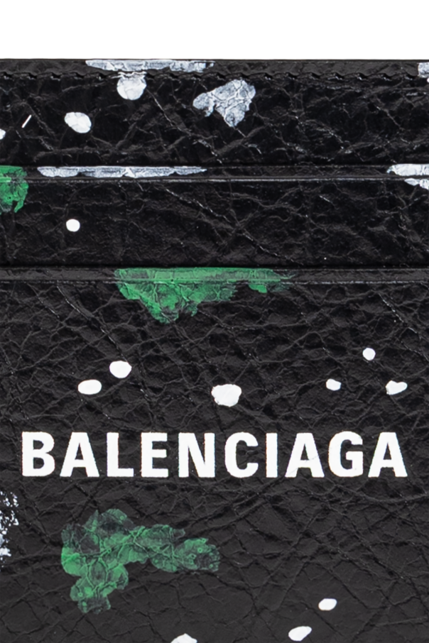 Balenciaga Estuche de cuero para tarjetas
