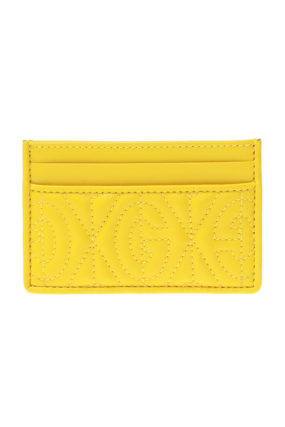 yellow gucci card holder