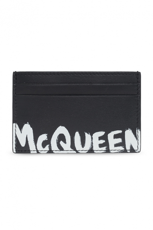 Leather card holder od Alexander McQueen