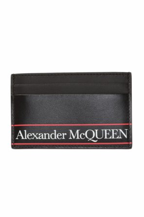 Alexander McQueen crocodile-effect leather purse