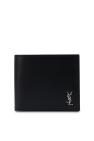 Saint Laurent BLACK Folding wallet with logo