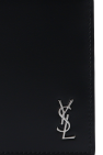 Saint Laurent BLACK Folding wallet with logo