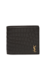 Saint Laurent BLACK Bifold wallet with logo