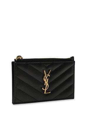 Saint Laurent Logo card case