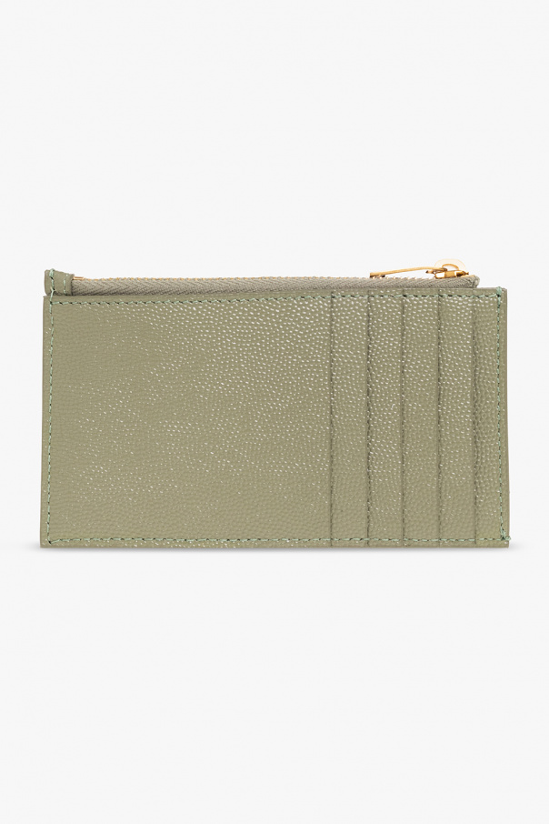 Green 'Cassandre' card holder Saint Laurent - Vitkac TW