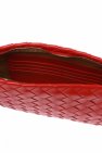 Bottega Veneta RED ‘Intrecciato’ weave clutch