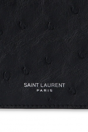 Saint Laurent Card case from ostrich skin