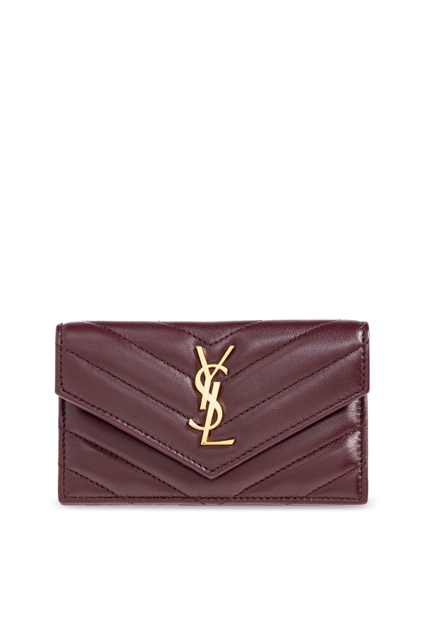 Leather wallet with logo od Saint Laurent