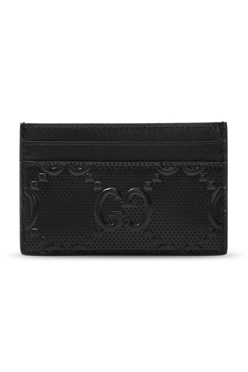 gucci embossed leather cardholder