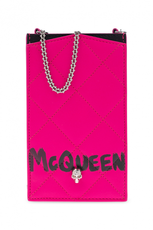 Alexander McQueen Phone holder with chain
