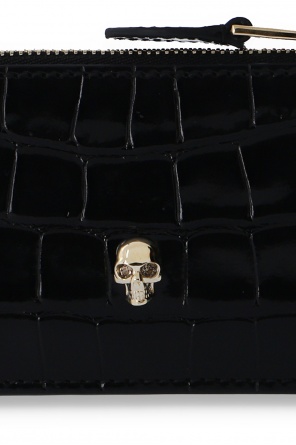 Alexander McQueen Skull motif card case