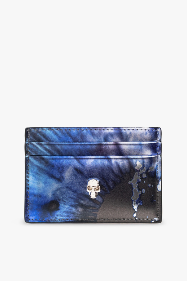 Alexander McQueen Card case with motif of skull