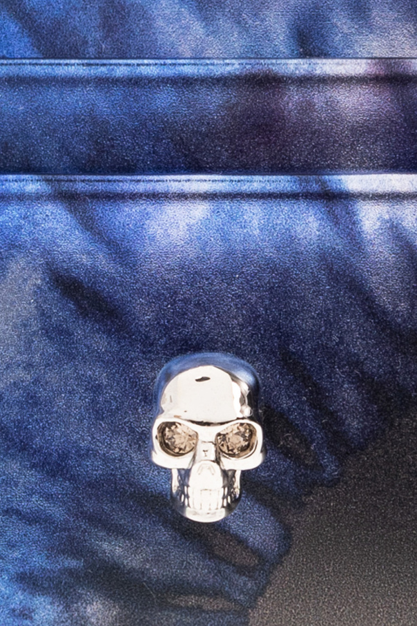 Alexander McQueen Card case with motif of skull