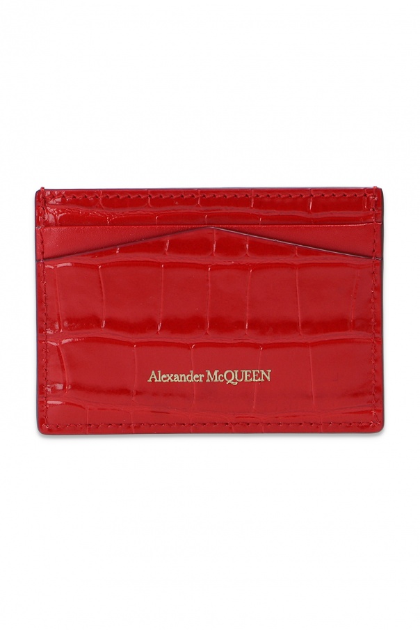 Alexander McQueen Etui na karty z logo