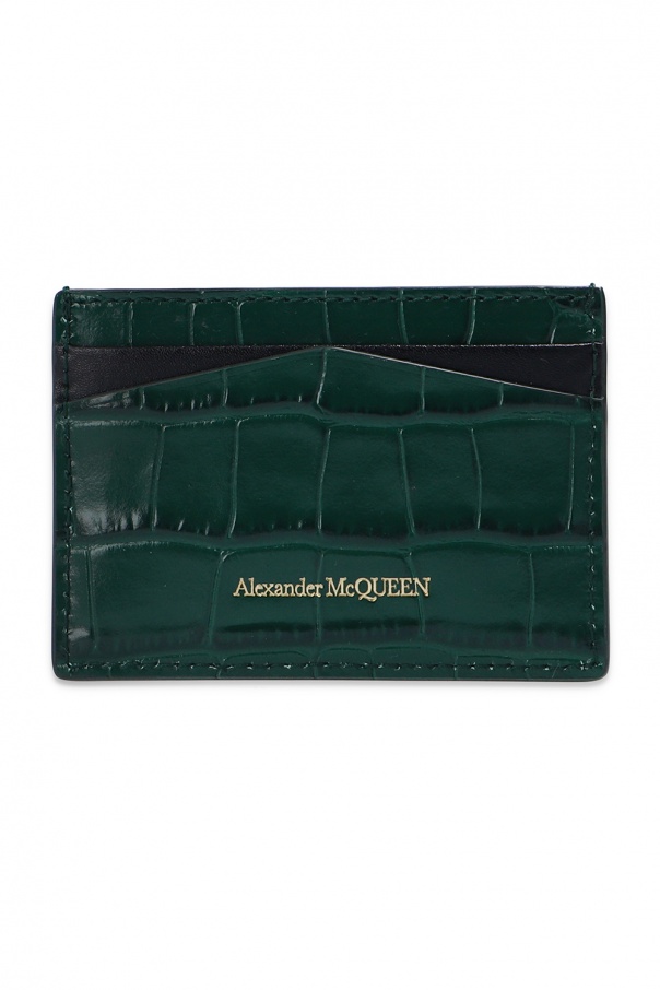 Alexander McQueen Etui na karty z logo