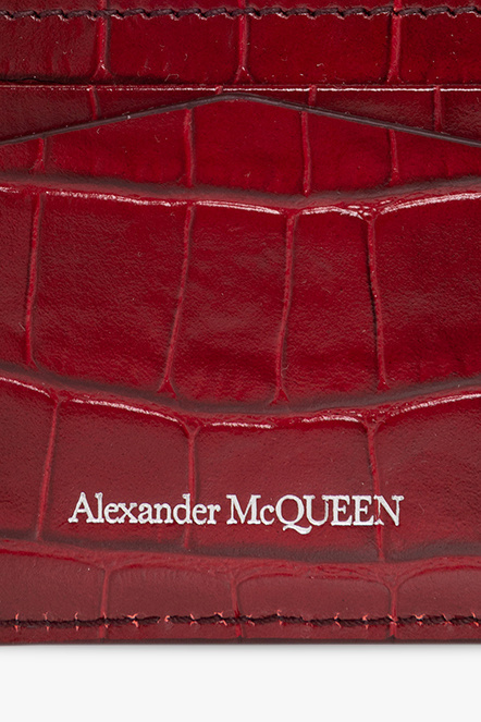 Alexander McQueen Alexander McQueen Skull-motif crocodile-effect crossbody bag