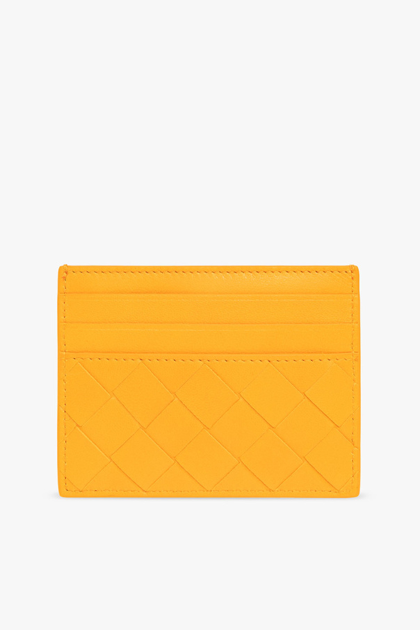 bottega Gold Veneta Leather card case