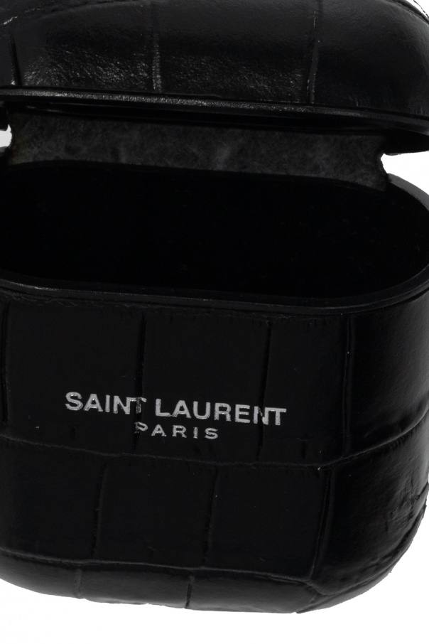 Saint Laurent Leather earphones case