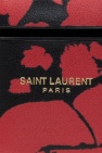 Saint Laurent Saint Laurent logo plaque billfold cardholder