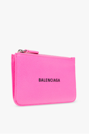 Balenciaga neon Leather card case
