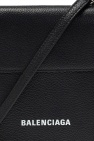 Balenciaga BLACK Phone holder with strap