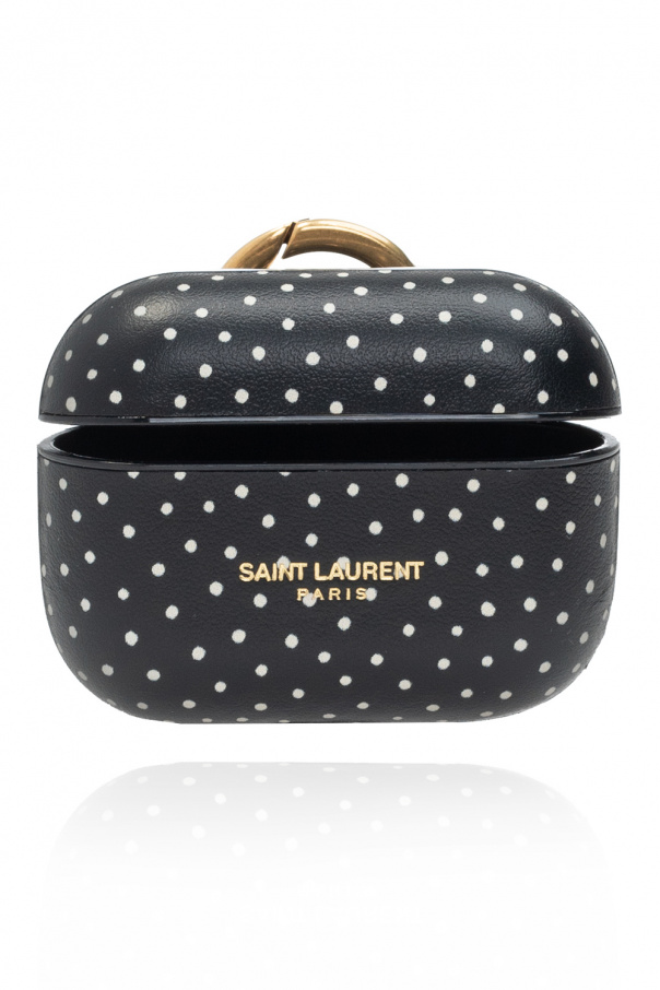 Saint Laurent AirPods case with logo