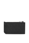 Saint Laurent BLACK Leather card holder with logo