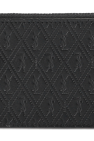 Saint Laurent BLACK Leather card holder with logo