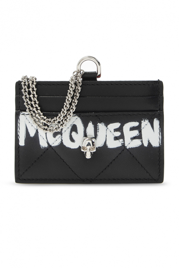 Alexander McQueen Card holder with chain