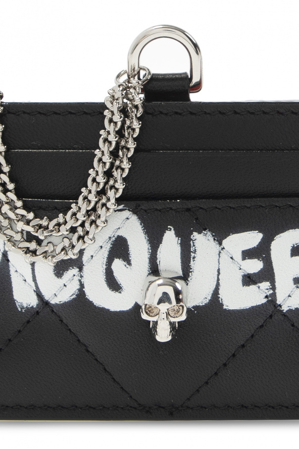 Alexander McQueen Card holder with chain