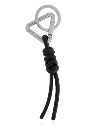 Llavero con colgante de cuero