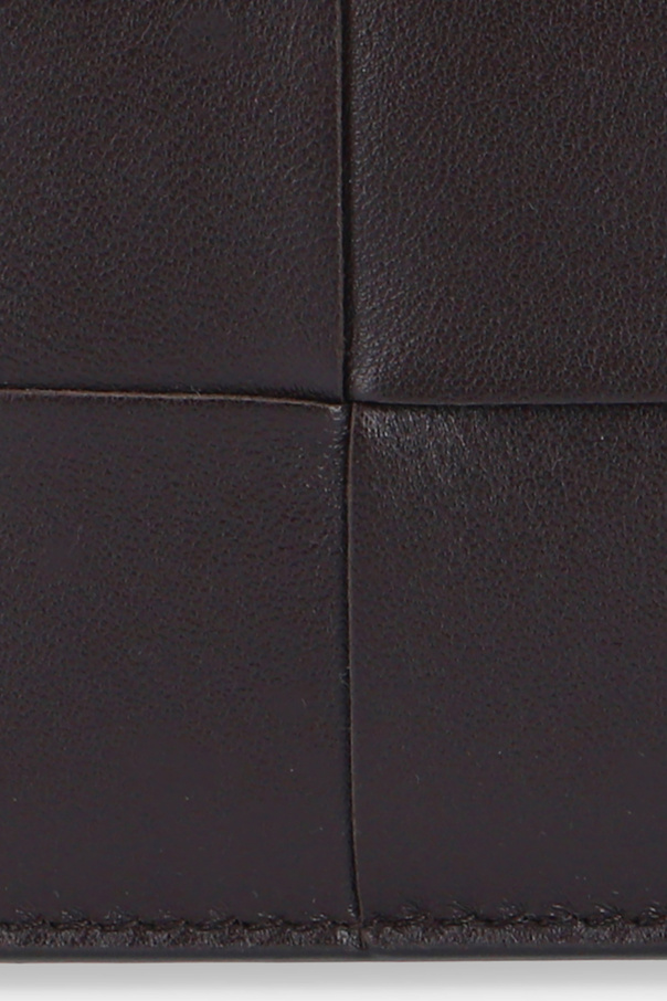 Bottega Veneta Bottega Veneta Lagoon Intrecciato-leather Flats Mens Black