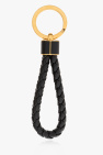 Bottega Veneta BLACK Leather keyring