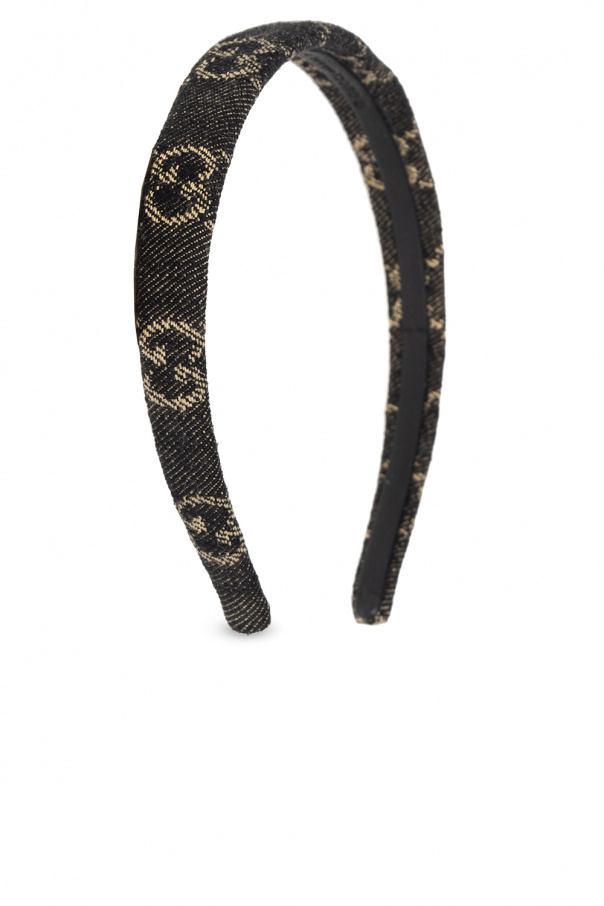 MISBHV Beige & Black Monogram Headband