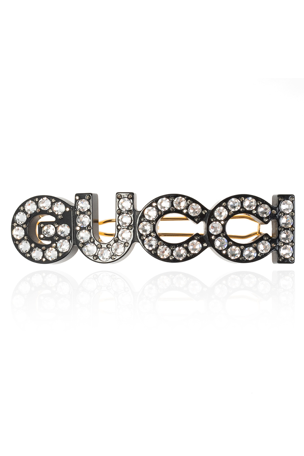 gucci blanches Hair clip with logo