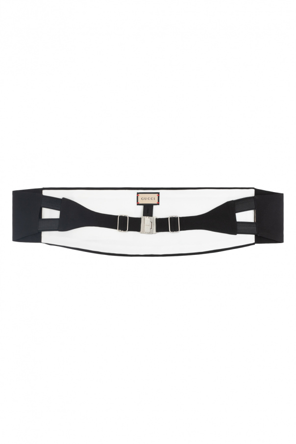Gucci Silk tuxedo belt