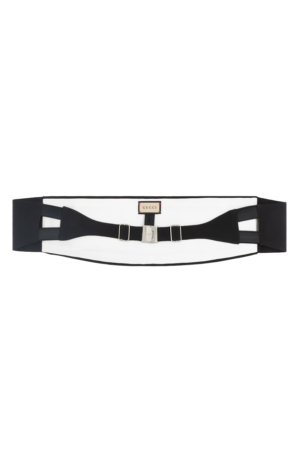 Gucci Silk tuxedo belt