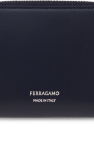 FERRAGAMO NAVY BLUE Leather wallet