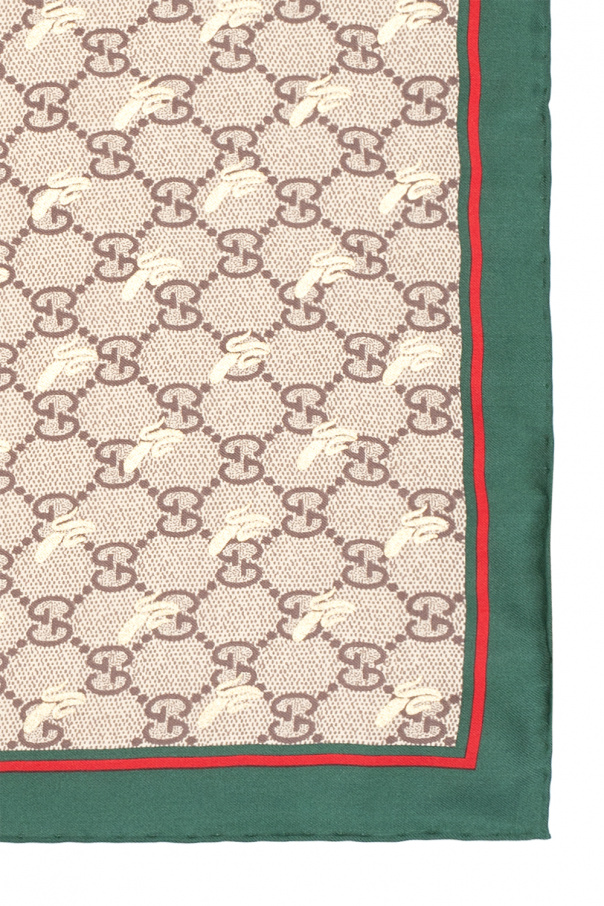 Gucci Silk pocket square with logo
