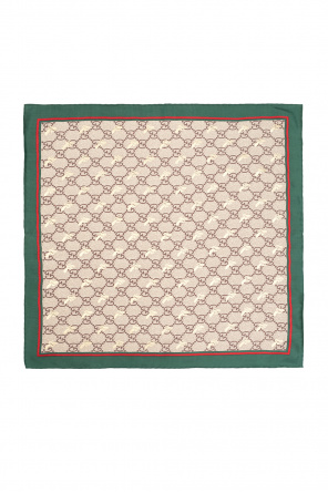 Gucci GG hexagon wool blanket Grün