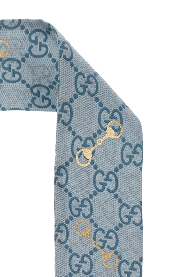 Gucci Silk neckerchief with logo
