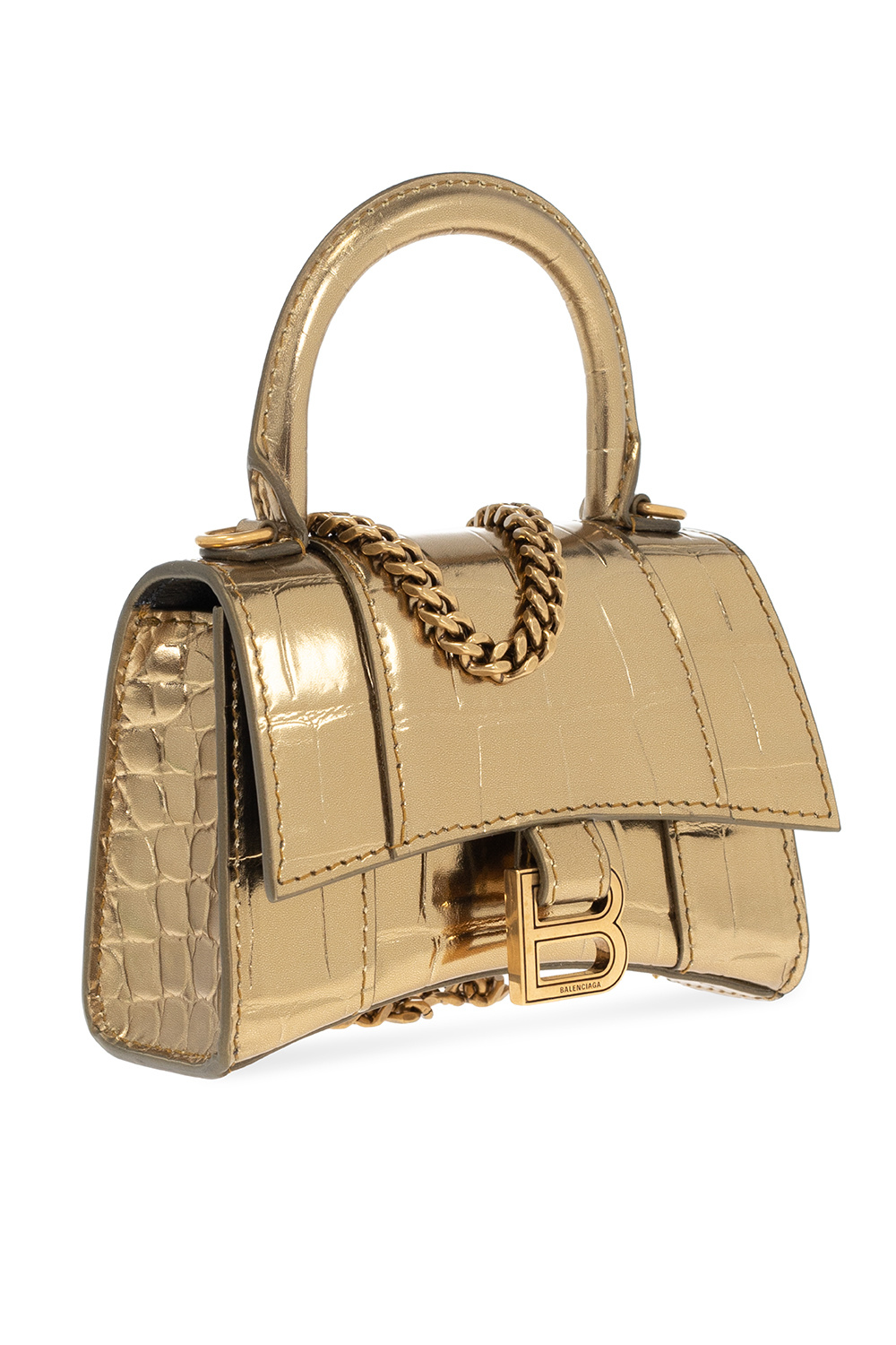 balenciaga gold purse