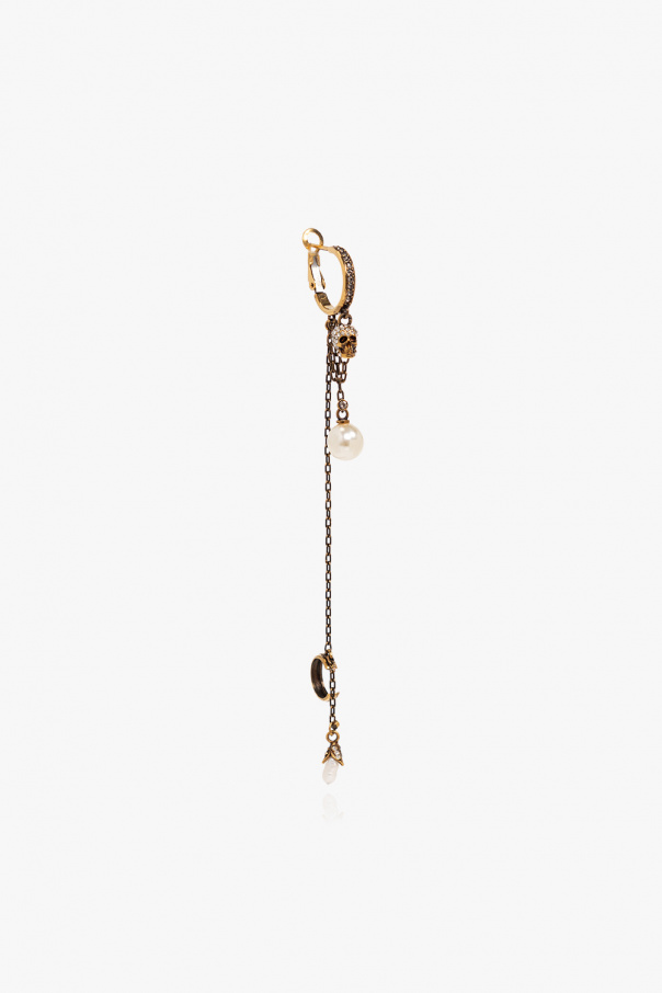 Alexander McQueen Brass earring with ear cuff