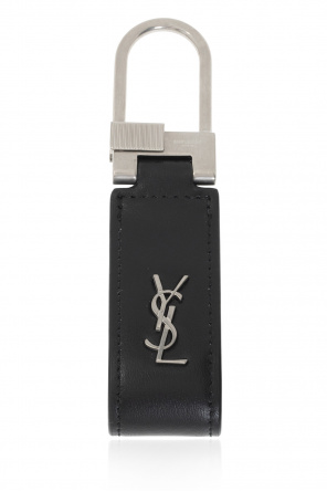 Saint Laurent Opyum Bracelet In Leather And Metal