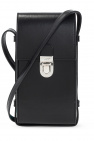 Saint Laurent BLACK ‘Cyrcus King’ leather phone pouch