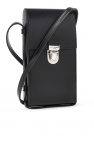 Saint Laurent BLACK ‘Cyrcus King’ leather phone pouch