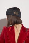 Gucci BLACK Headband with logo