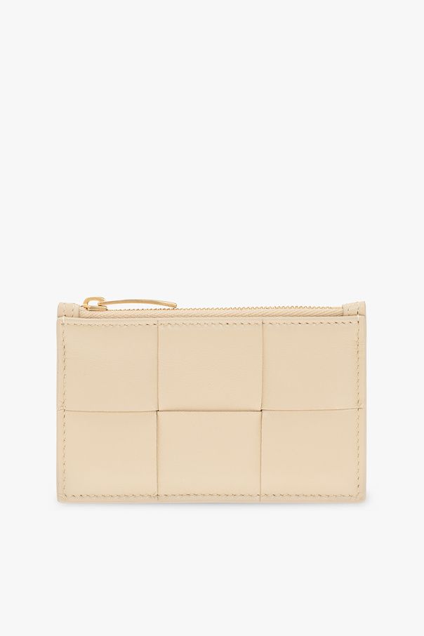 bottega naturalny Veneta Card case with ‘Intrecciato’ weave